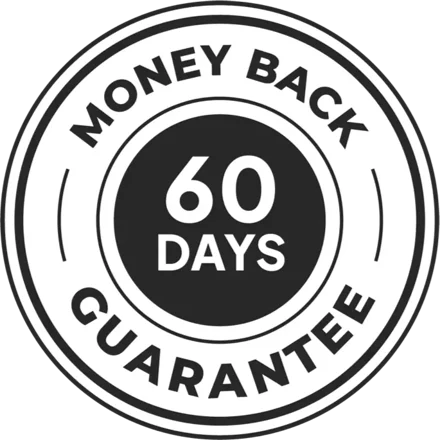 60 day money back guarantee seal